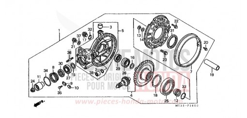 FINAL DRIVEN GEAR (ST1100L/M/N/P/R) ST1100P de 1993